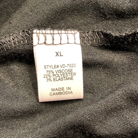 Nearly New Black Short Sleeve Scoop Neck Swing Dress - Picture 5 of 6